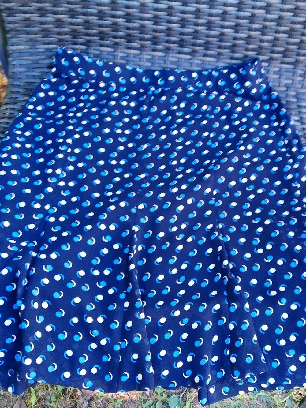 TALBOTS SKIRT BLUE SIZE 2 PETITE GOOD CONDITION
